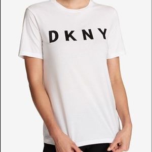 White DKNY tee